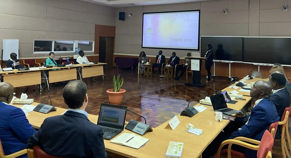 A Pathway session at ILRI in Nairobi, with farmers and partners seated around the conference room