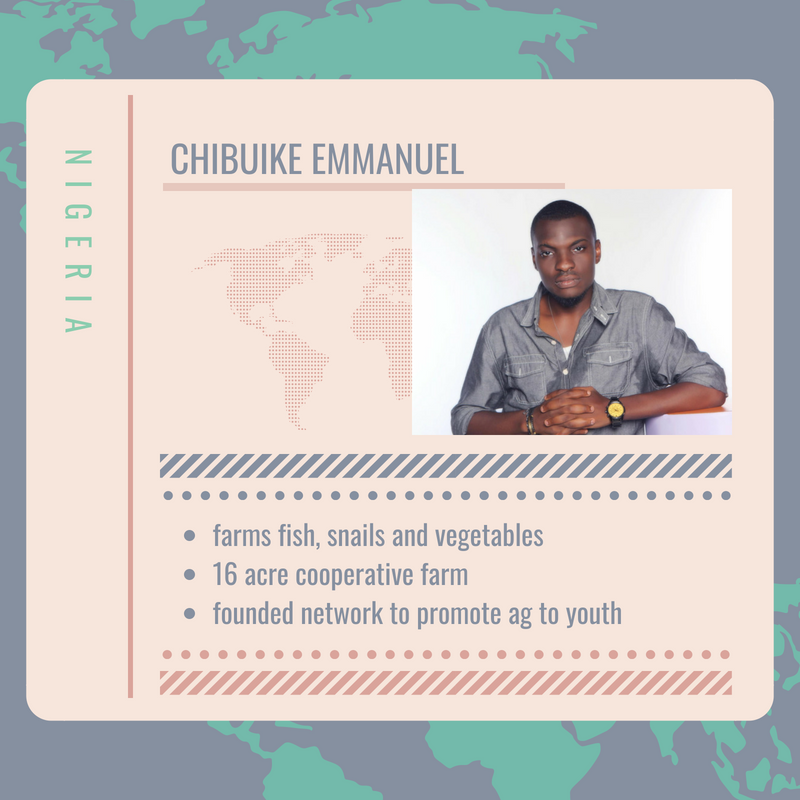 2018 Global Farmer Roundtable - Chibuike Emmanuel from Nigeria