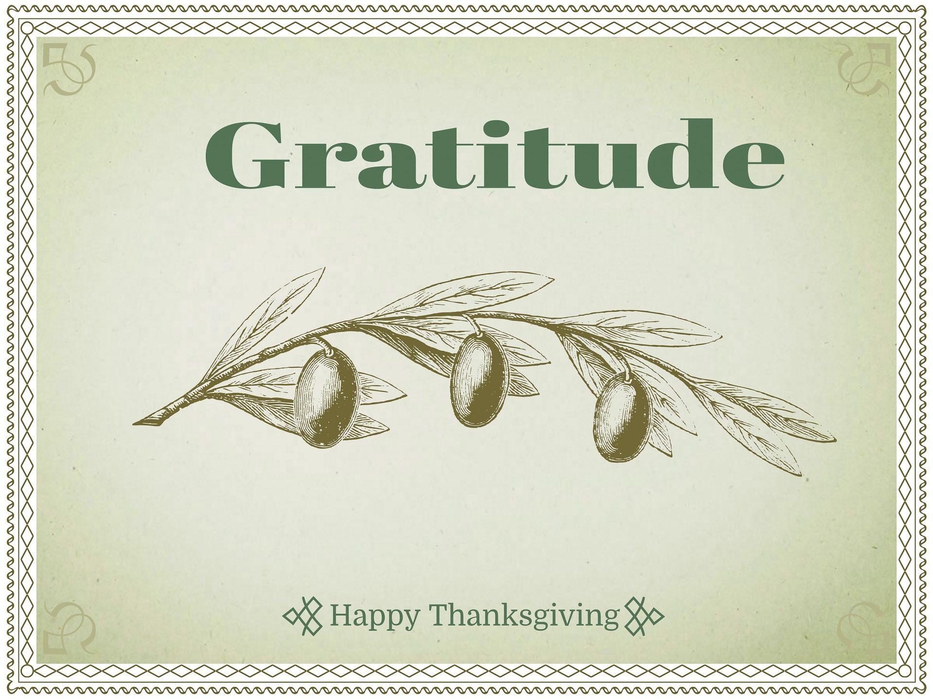 Giving Thanks is Good for Us